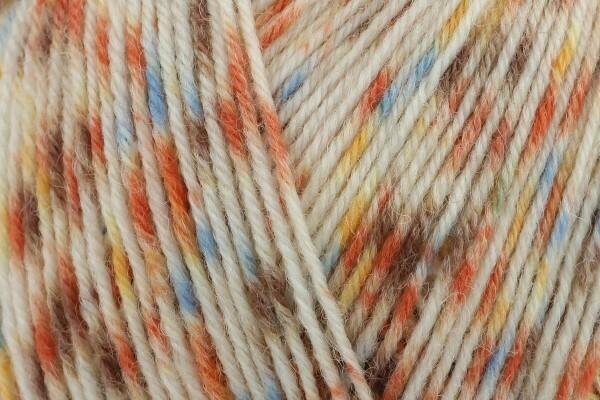 West Yorkshire Spinners Signature 4 Ply 1243 Small Tortoiseshell Butterfly with wool and nylon